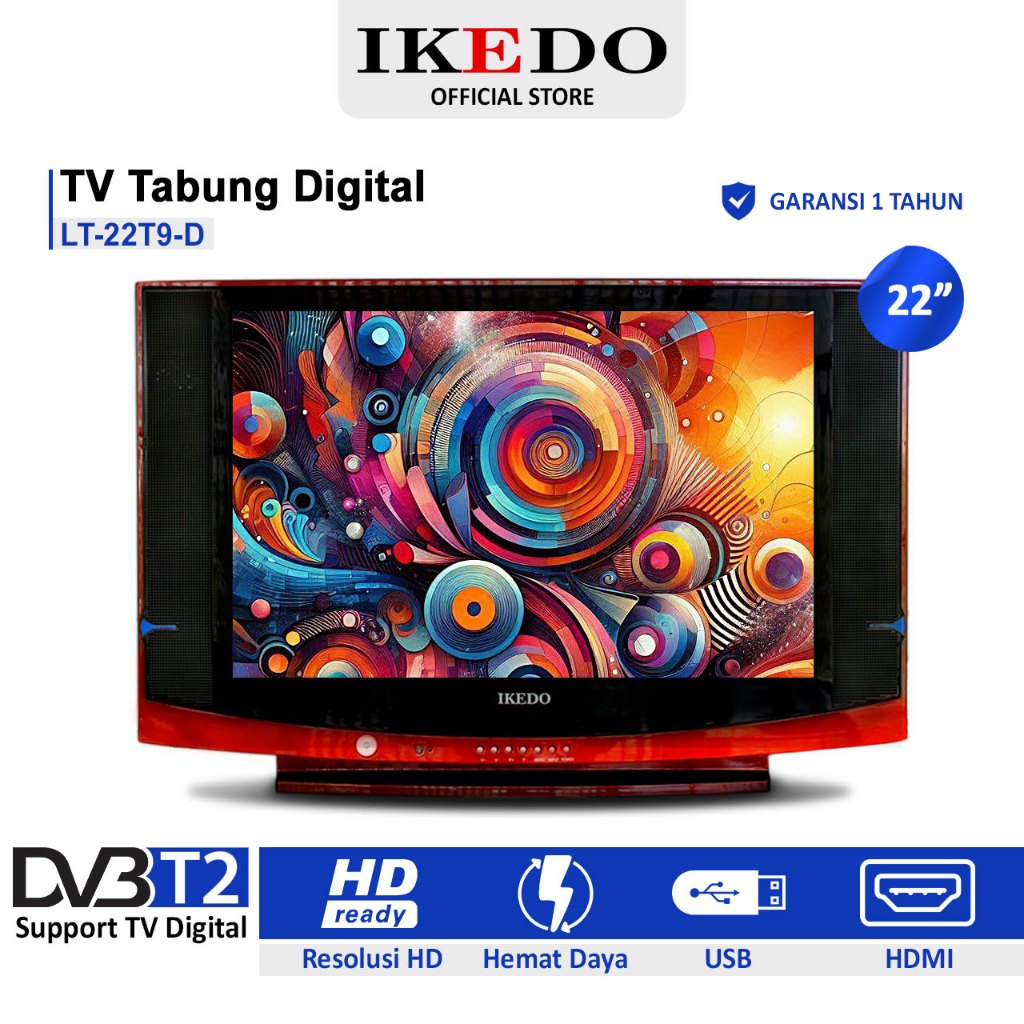 IKEDO TV Tabung Digital  LT-22T9-D
