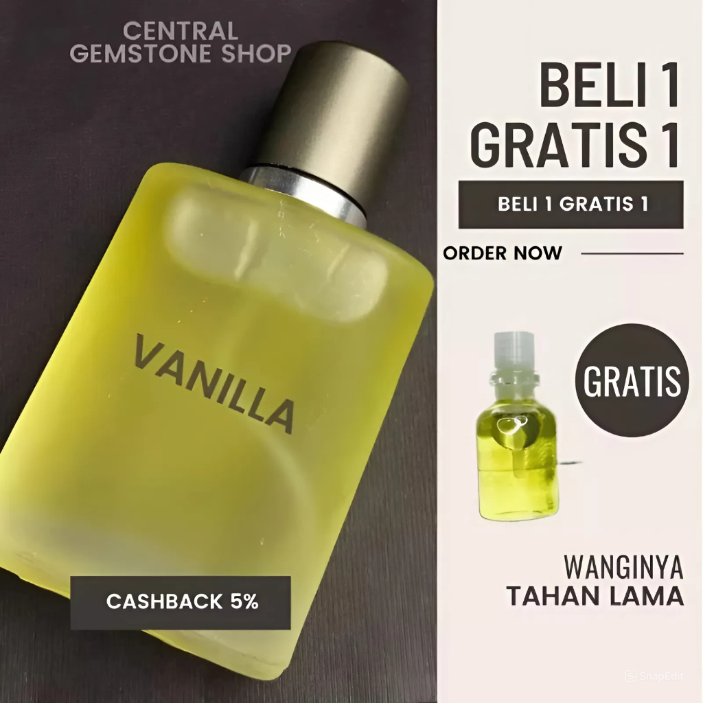PROMO PAKET MURAH BELI 1 GRATIS 1 PARFUM VANILLA Parfum wanita tahan lama seharian 24jam Parfum Pria Paling Laris Disukai Perempuan Original Parfum Cewek Terlaris Viral 30ml