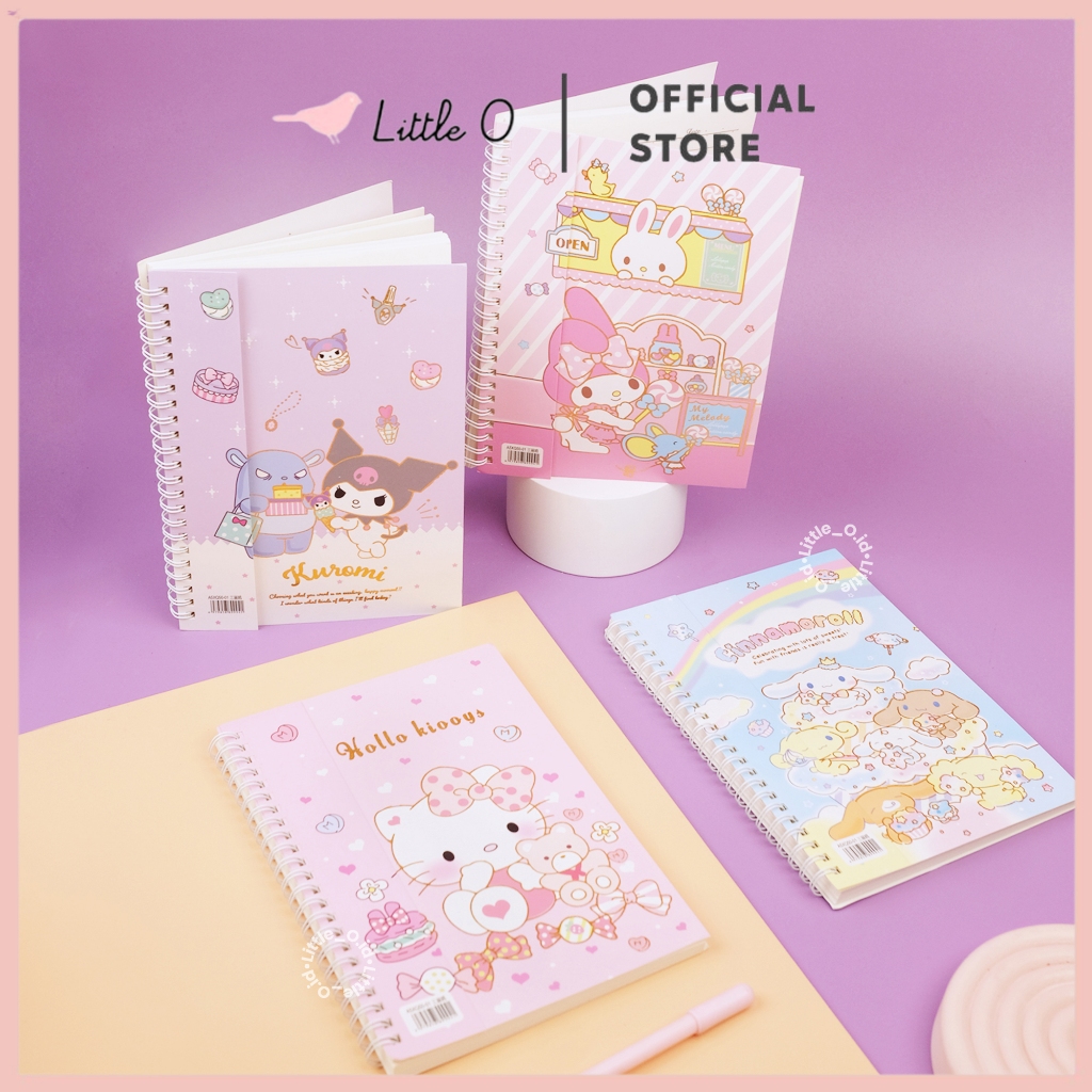 

A5 Sanrio Notebook NOTEBOOK BERGARIS Notebook Diary Book Binder Anak Buku Spiral