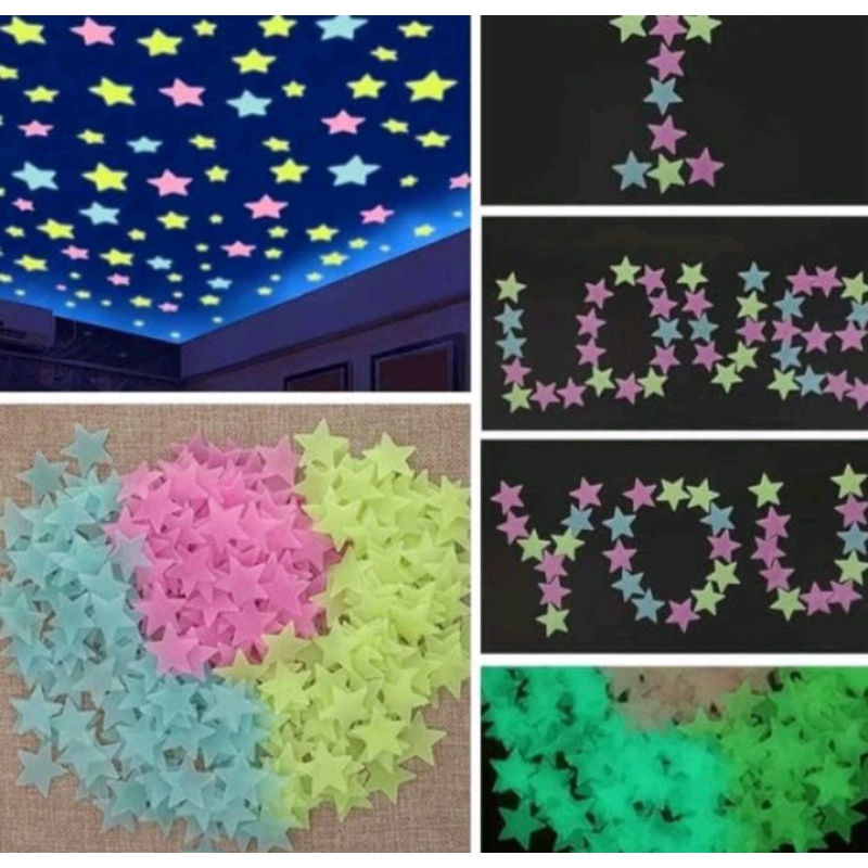 Stiker Bintang/Stiker dinding kamar/Hiasan dinding