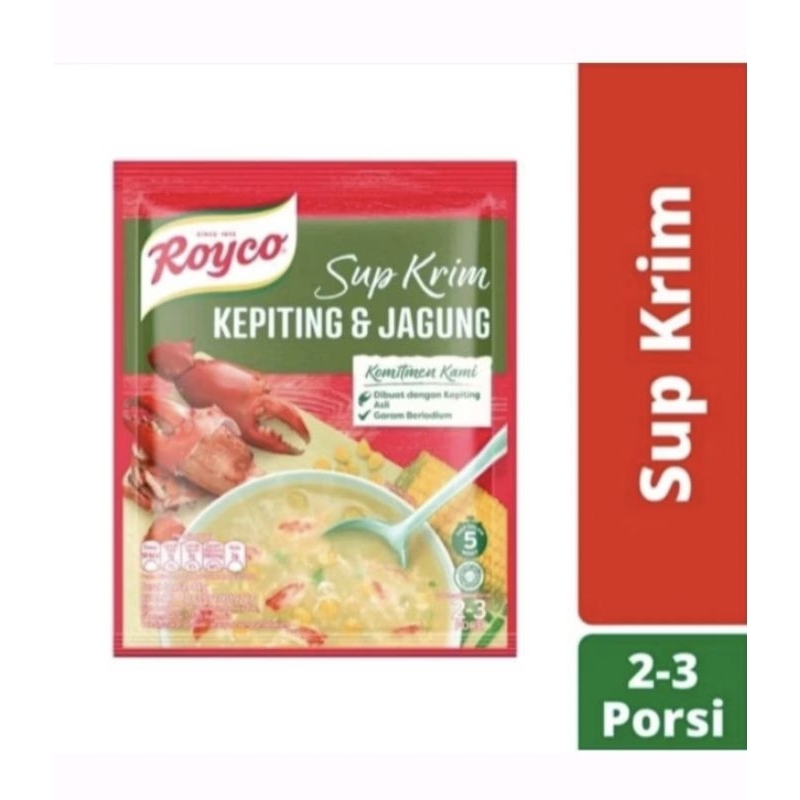 

Royco Sup Krim Kepiting & Jagung 44 Gram