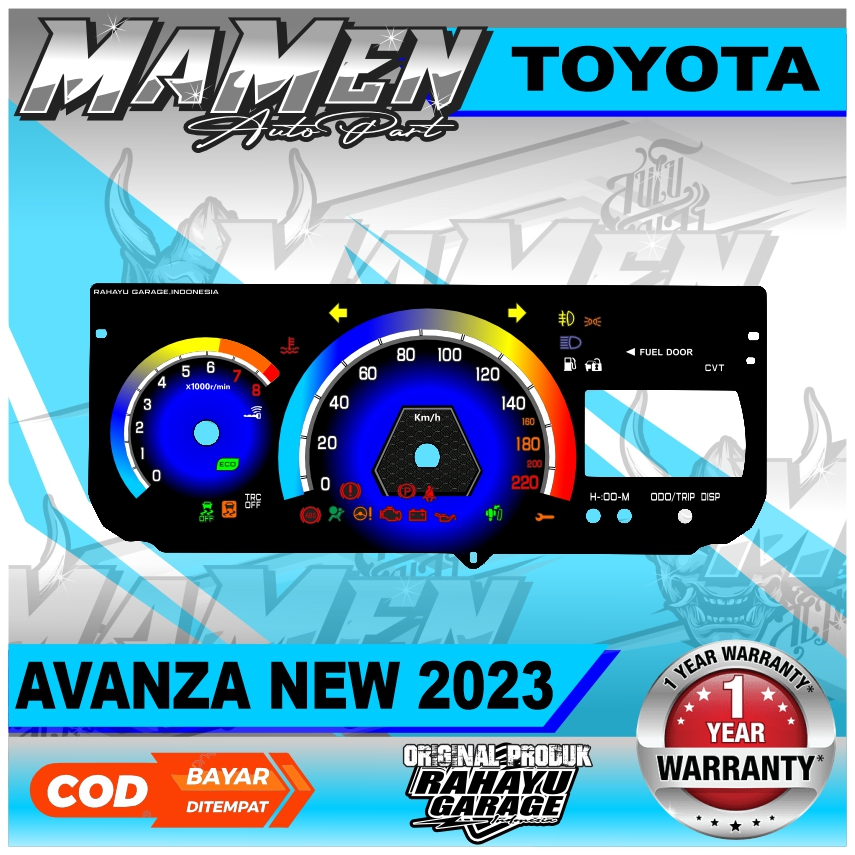 PAPAN SPEEDOMETER CUSTOM TOYOTA AVANZA NEW 2023