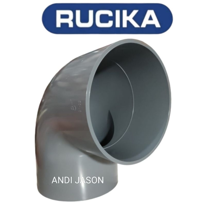 ELBOW RUCIKA D 8" KNEE PIPA PVC 8" INCI
