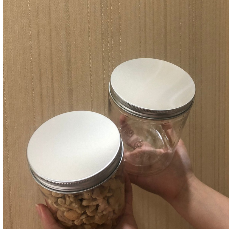 Botol Toples Plastik PET Tebal Murah 500ml 600ml Wadah Pot Madu Saos Sambel Selai Jam Jar Kosong Top