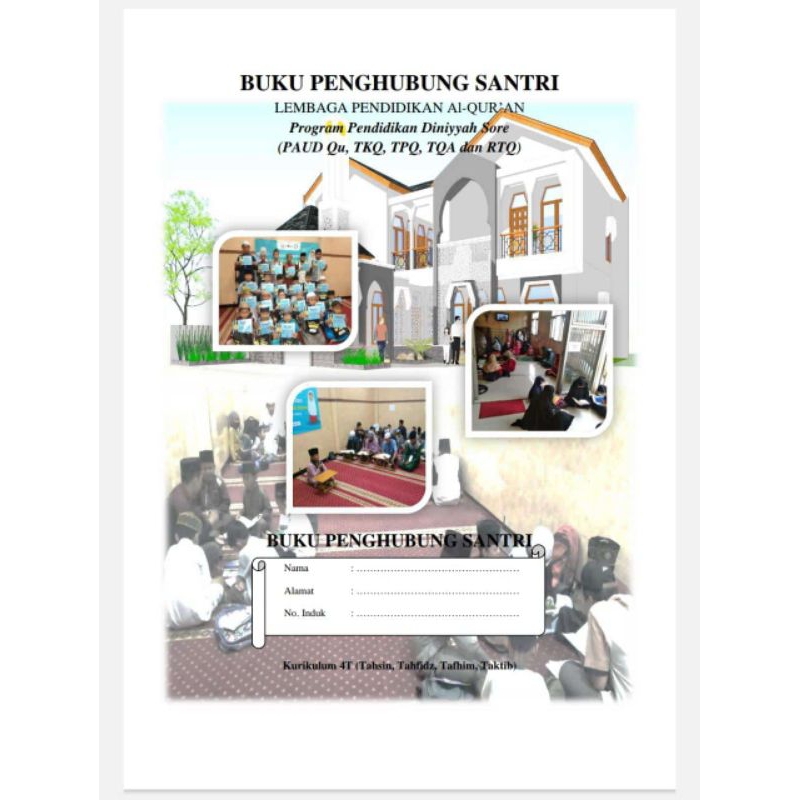 BUKU PENGHUBUNG SANTRI TPQ/LPQ
