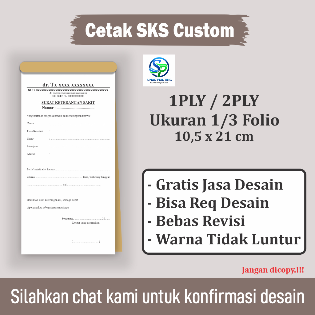 

Cetak Buku SKS Custom