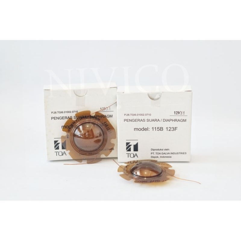 Spul TOA Pengeras Suara Diaphragm 115B 123F