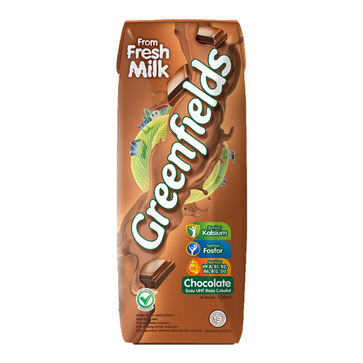 

greenfields susu uht chocolate 250ml