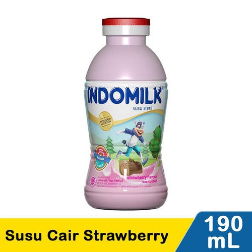 

indomilk susu steril stroberi 190ml