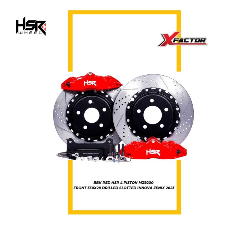 BBK HSR Red (Big Brake Kit) 4 Piston Untuk Innova Zenix 2023