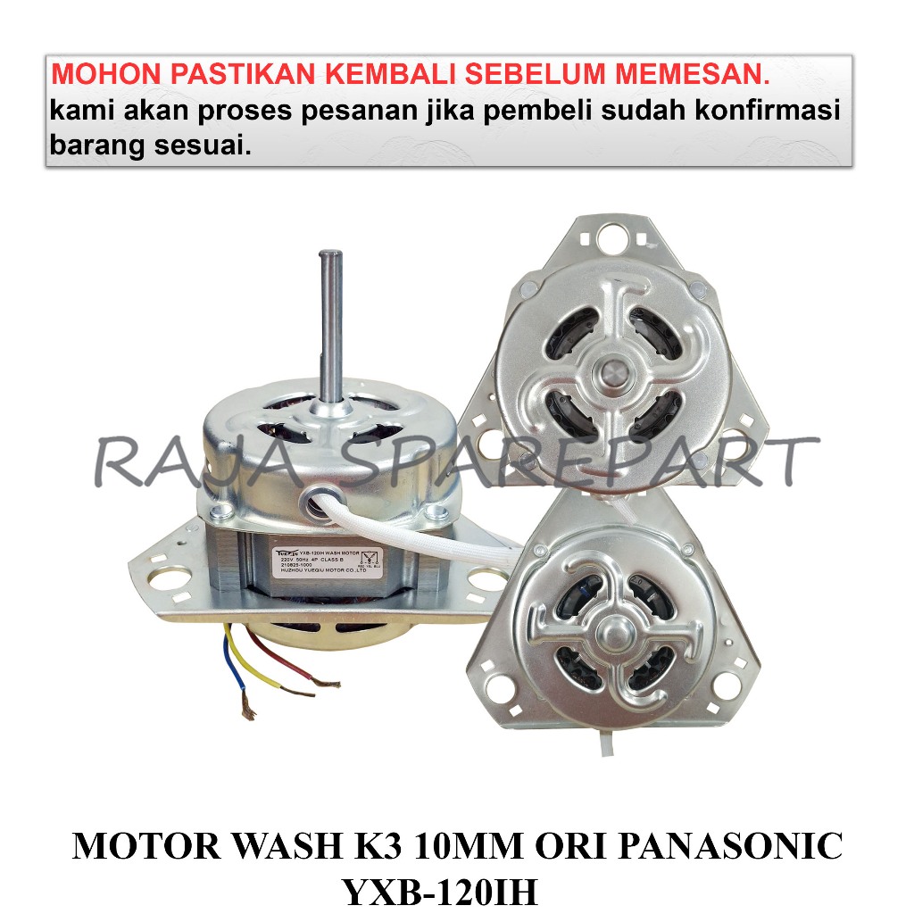 MSKOP1 DINAMO PENCUCI MESIN CUCI/MOTOR WASH K3 10MM ORI PANASONIC YXB-120IH