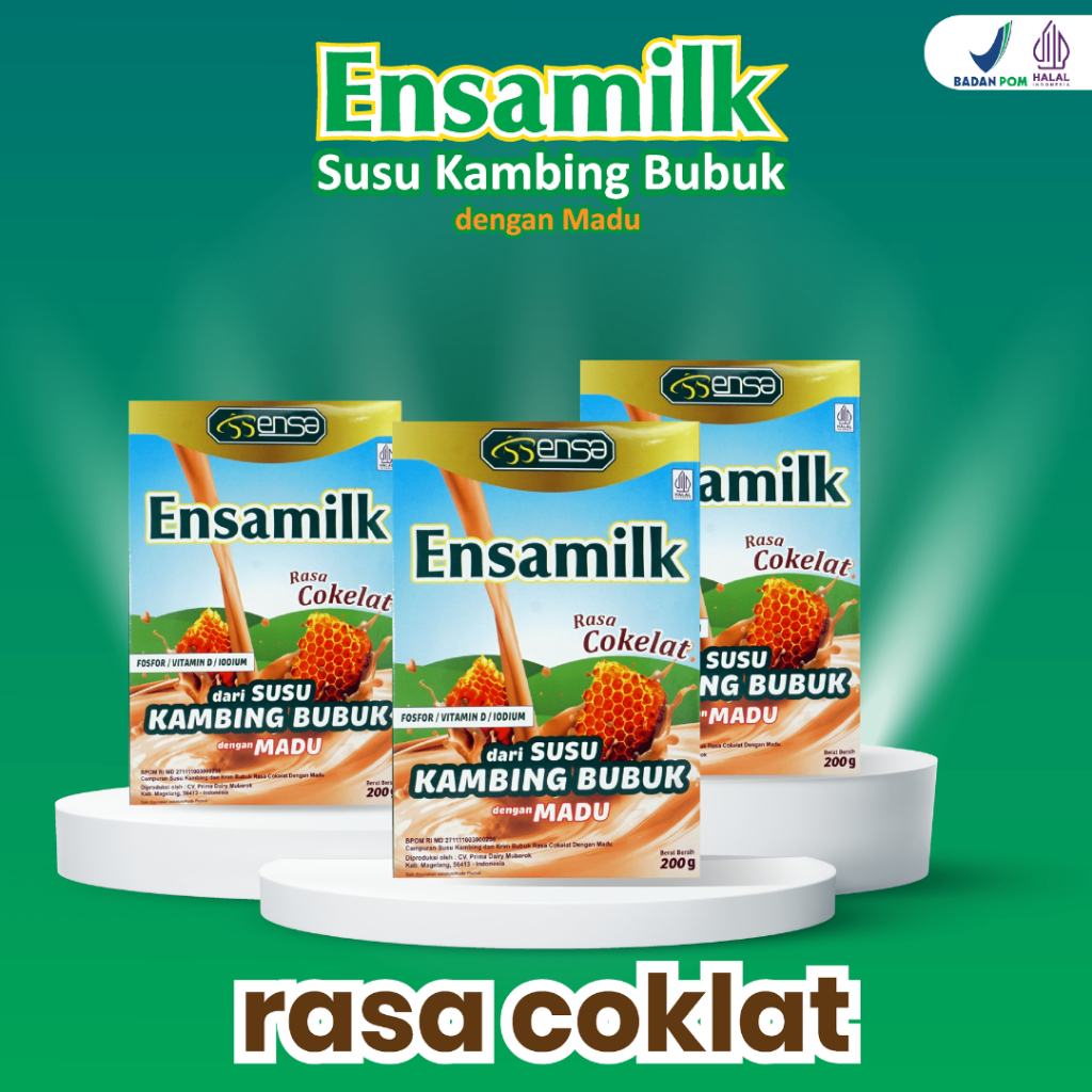 

ENSAMILK RASA COKELAT Susu Kambing Etawa Solusi Sehat untuk Daya Tahan Tubuh