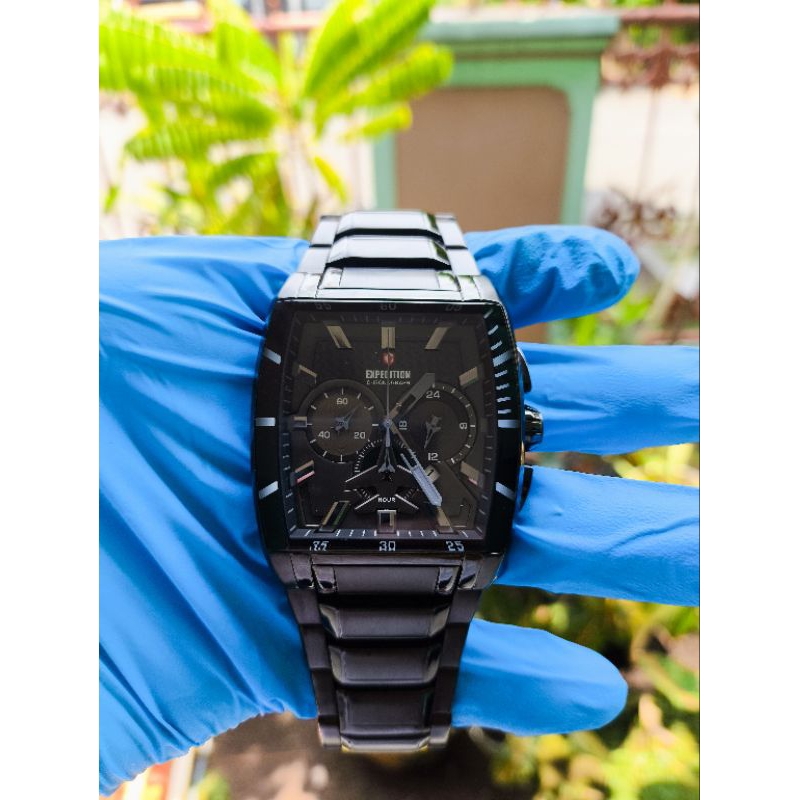 (Harga Net) Jam Tangan Expedition E6613M All Original Fungsi2 Normal Tinggal Pakai Rantai Muat BB -+