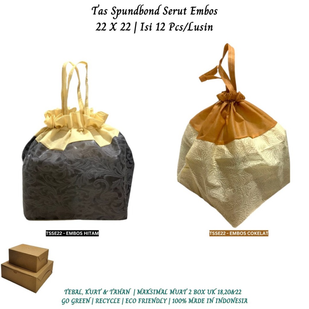 

Kantong Belanja Tas Spunbond Tas Kain Goodie Bag (Isi 12 Pcs-T.sse22)