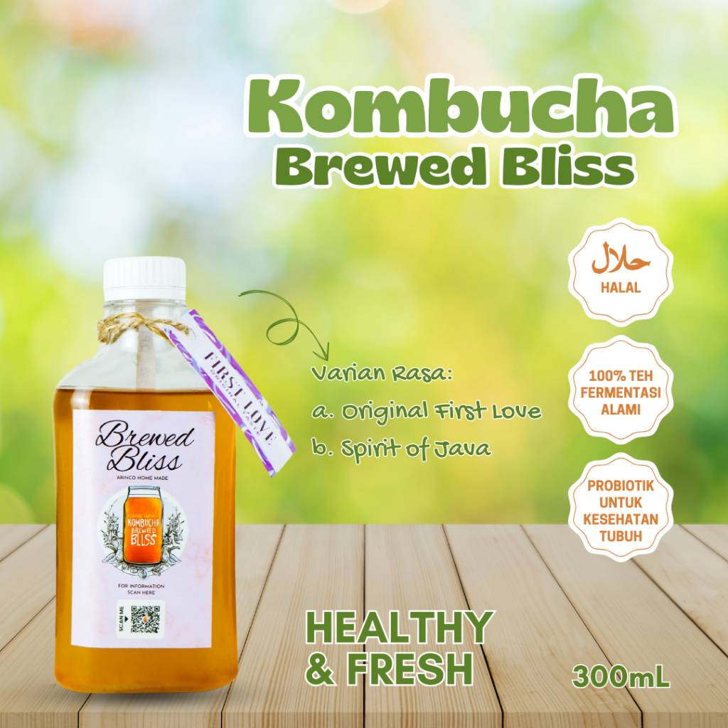 

Kombucha 300mL by Kombucha Brewed Bliss