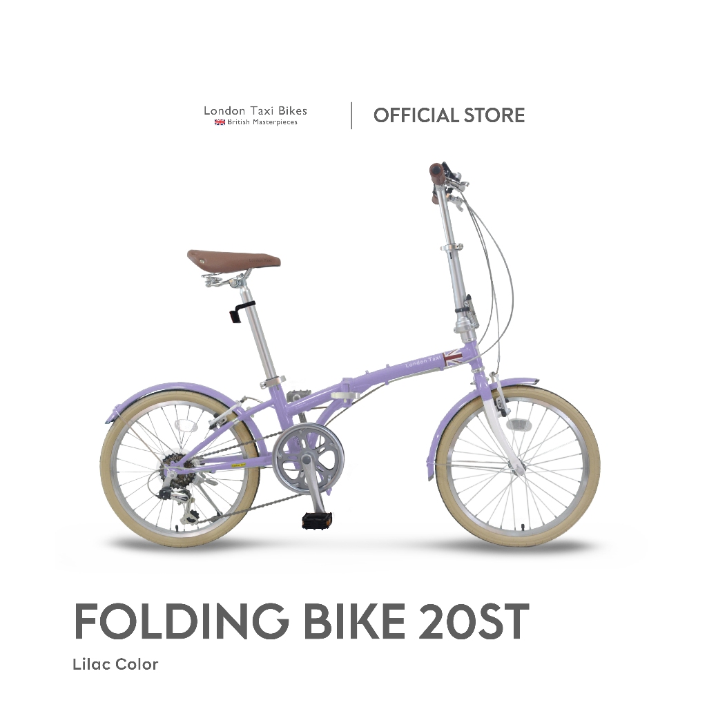 Sepeda Lipat London Taxi Folding Bike 206S - Lilac