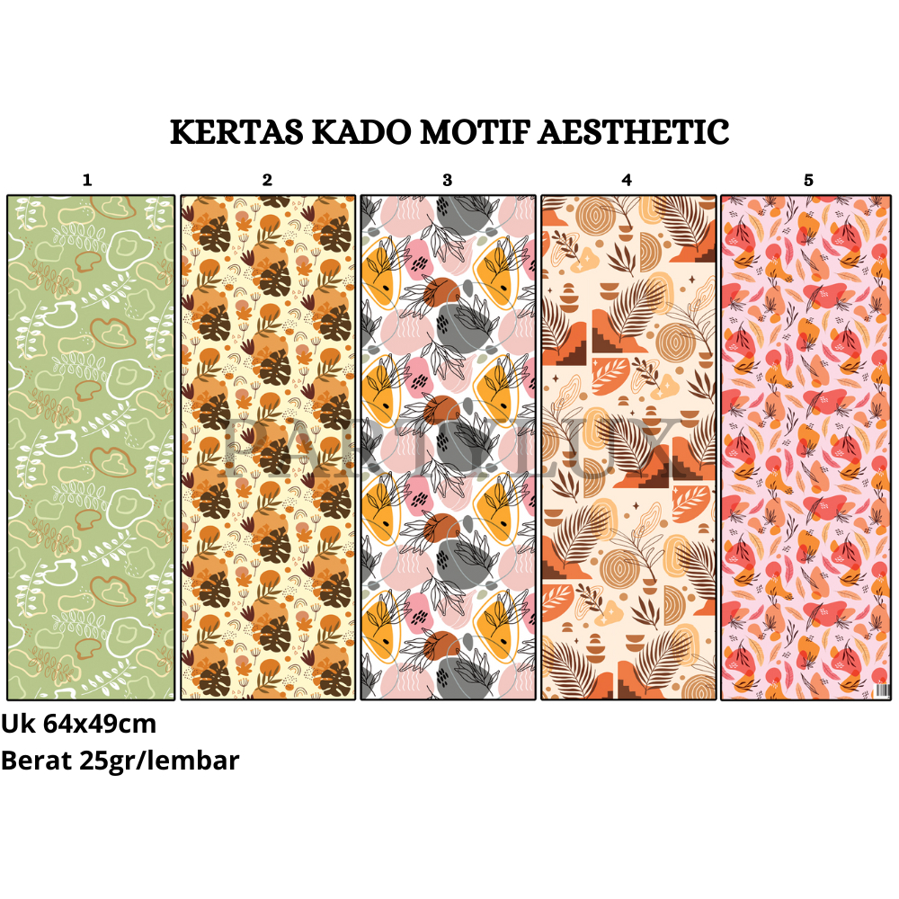 Kertas Kado Aesthetic Lucu / Bungkus Kado Estetik Doff Wrapping Paper