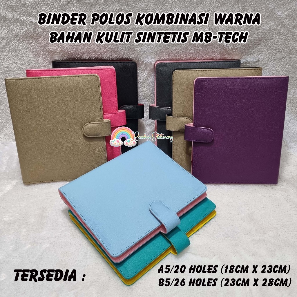 

Binder Polos Kombinasi Warna. Tersedia Ukuran A5 & B5