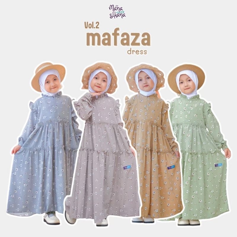 READY STOK GAMIS ANAK MAFAZA BY MANASIKANA