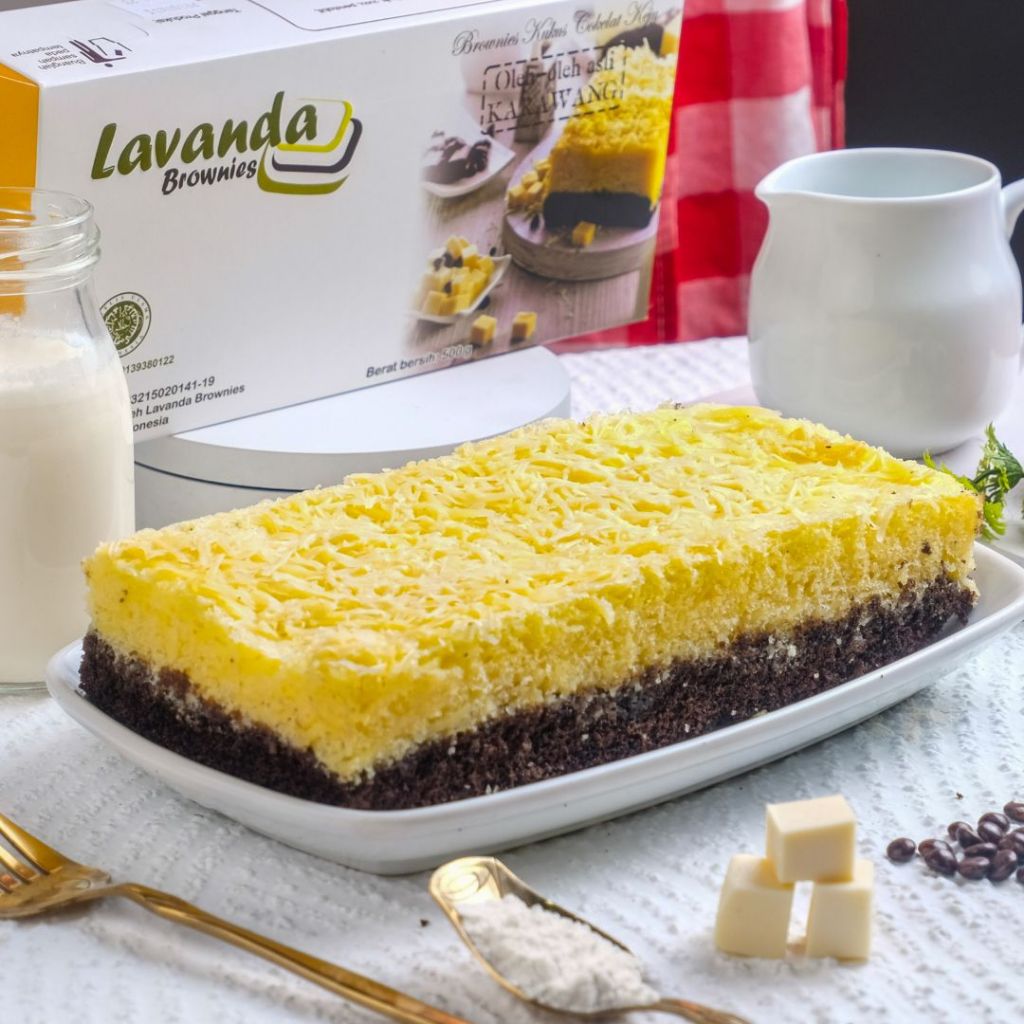 [Lavanda Brownies] Brownies keju lavanda brownies