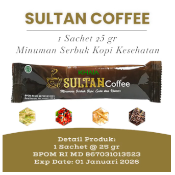 

1 Sachet Kopi Sultan- CO Asli Original | Kopi Sultan Stamina Pria | Kopi Stamina