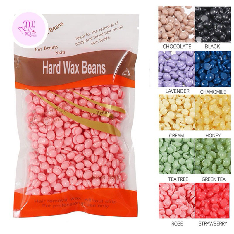 Hard Wax Beans 100gr/Perontok Bulu Waxing Natural Depilatory Wax/Hair Removal Hard Wax Beans 100gr