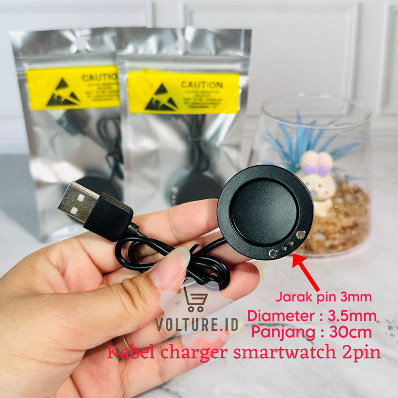 Kabel Smartwatch T500+ / Series 7/ Charger Smart Watch Series 7 terlaris