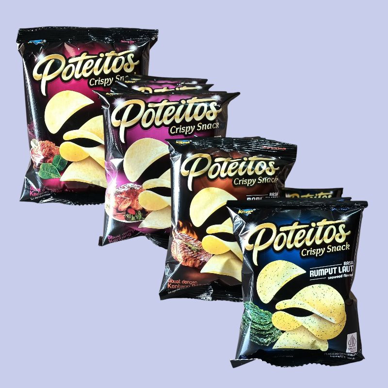 

POTEITOS Crispy Snack Keripik Kentang Aneka Rasa 12 gr [10 pcs/renceng]