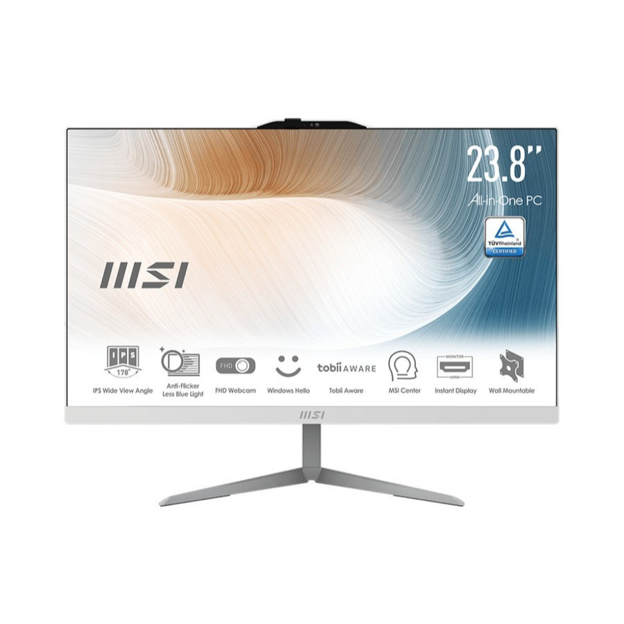 PC MSI AIO MODERN AM242 - I3 1215 8GB 512GB W11+OHS 23.8FHD IPS - PC All In One MSI AM242 i3 1215