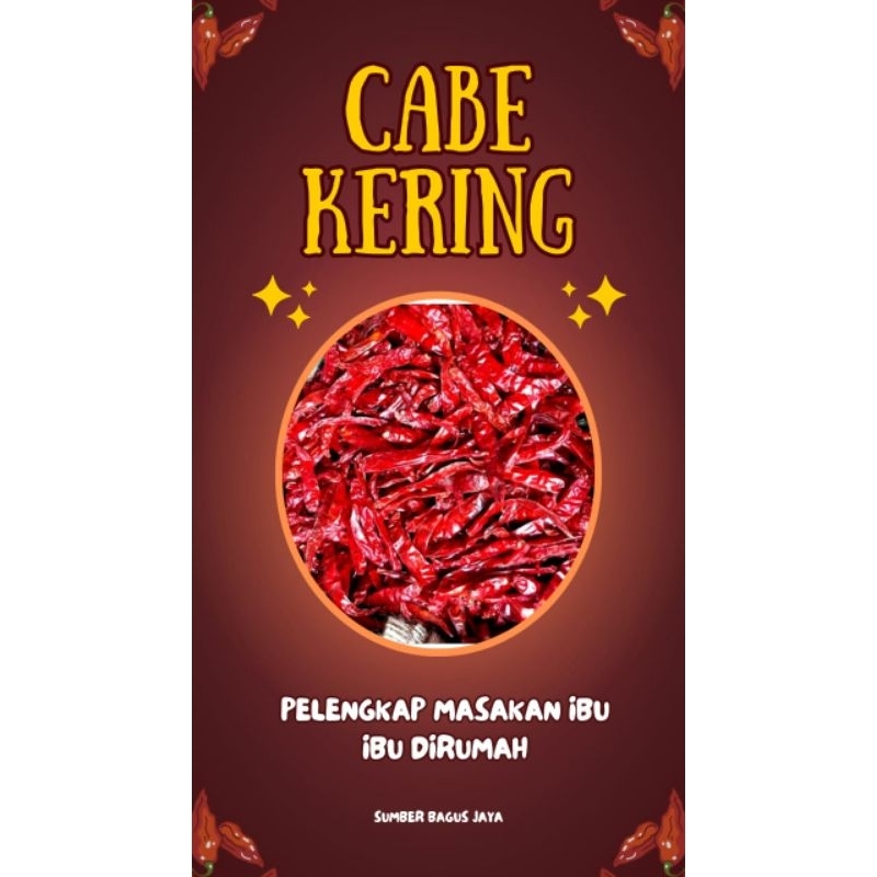 

Cabe Teja Merah Kering 250G gram Dijamin PEDAS Dan Fresh