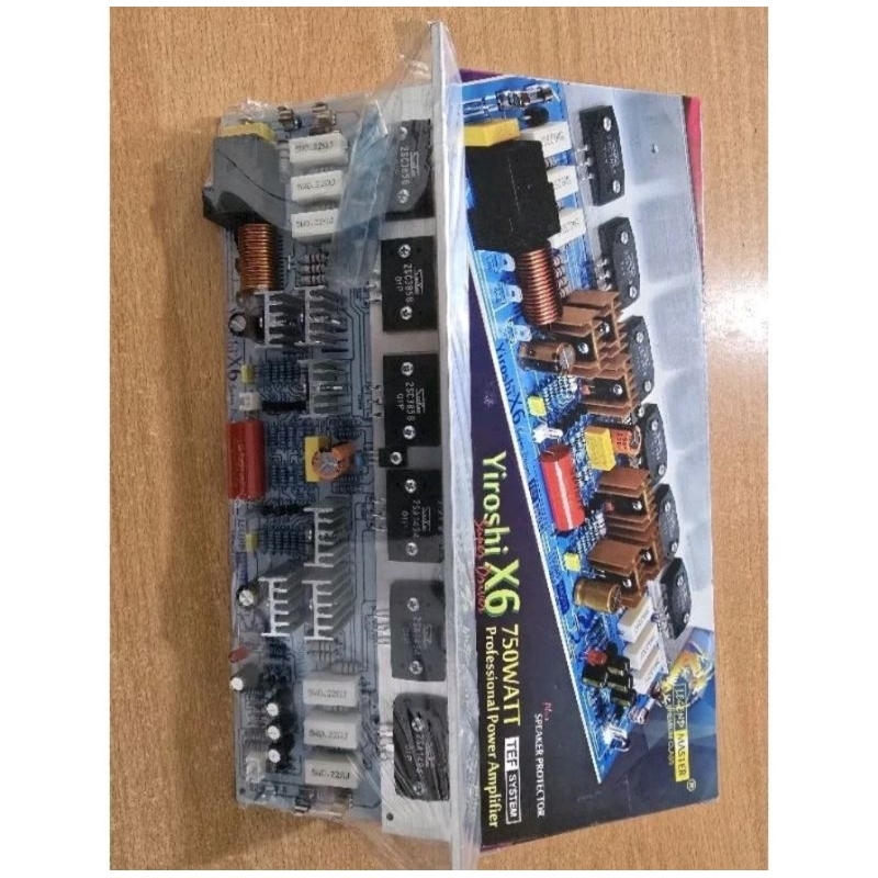 SUPER PROFESSIONAL POWER AMPLIFIER SUBWOOFER YIROSHI X6 750WATT TR SANKEN