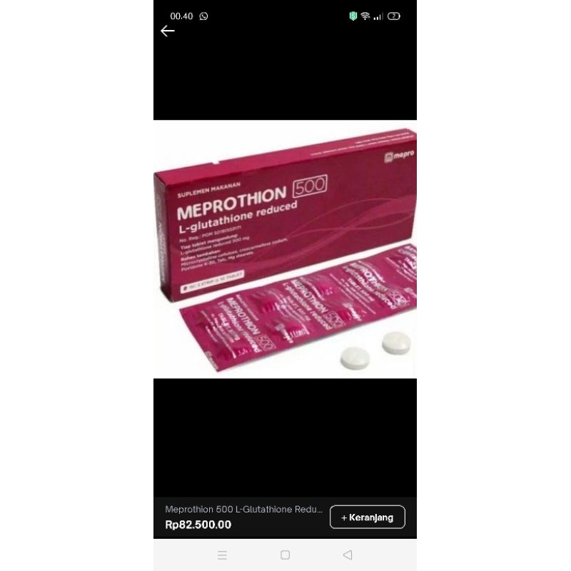Meprothione 500 mg