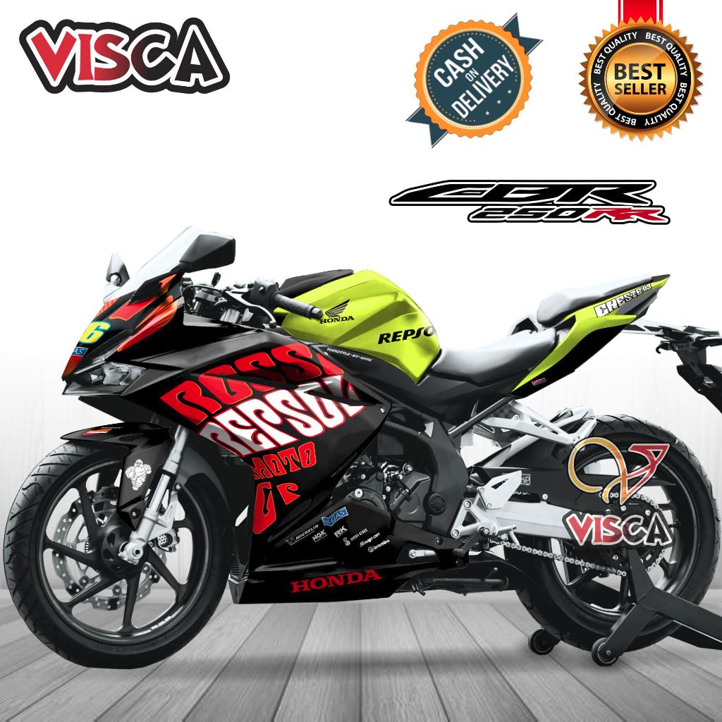 Decal CBR 250 RR Full Body Stiker CBR 250 RR Full Body Striping CBR 250 RR Variasi Keren Decal Holog
