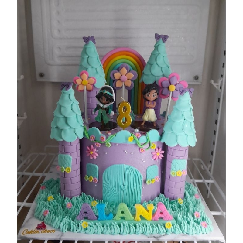 

cake castle princess/ kue ulang tahun istana princess