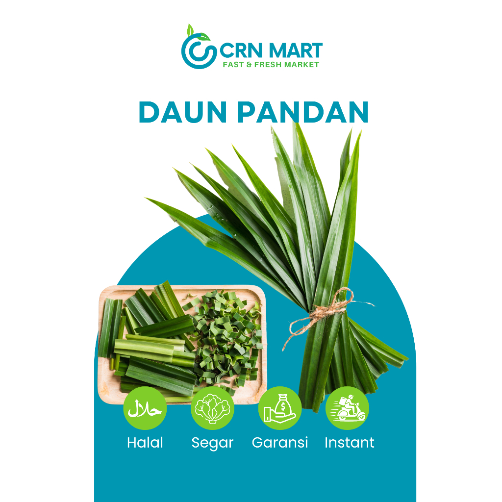 

CRN MART - Daun Pandan Segar/Rempah-rempah Segar/Daun Pandan Fresh 1 Ikat