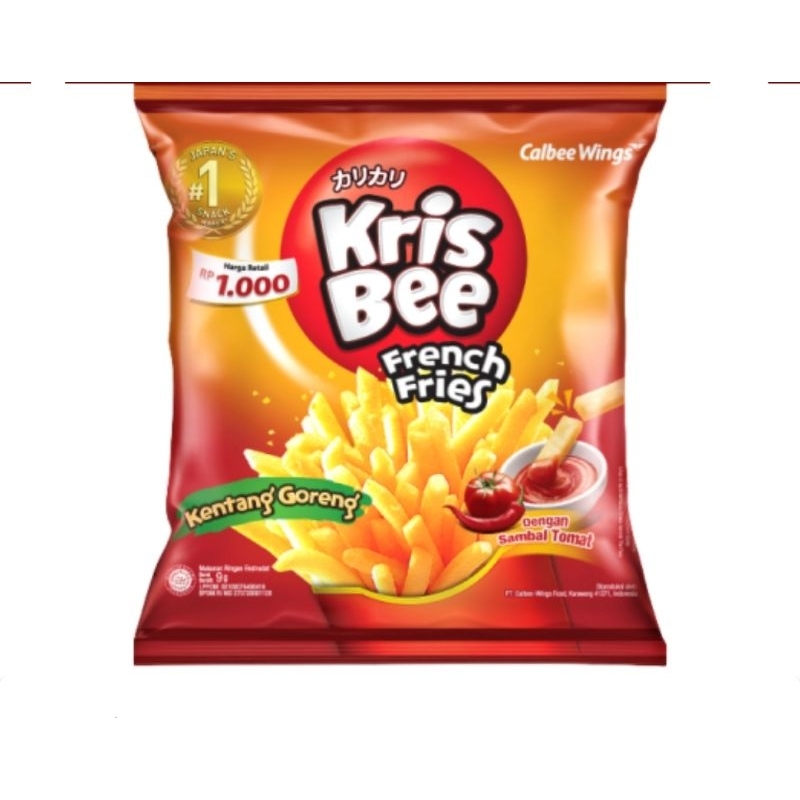 

Krisbee Fries Kentang Goreng 9gr ( eceran Rp.1.000 )