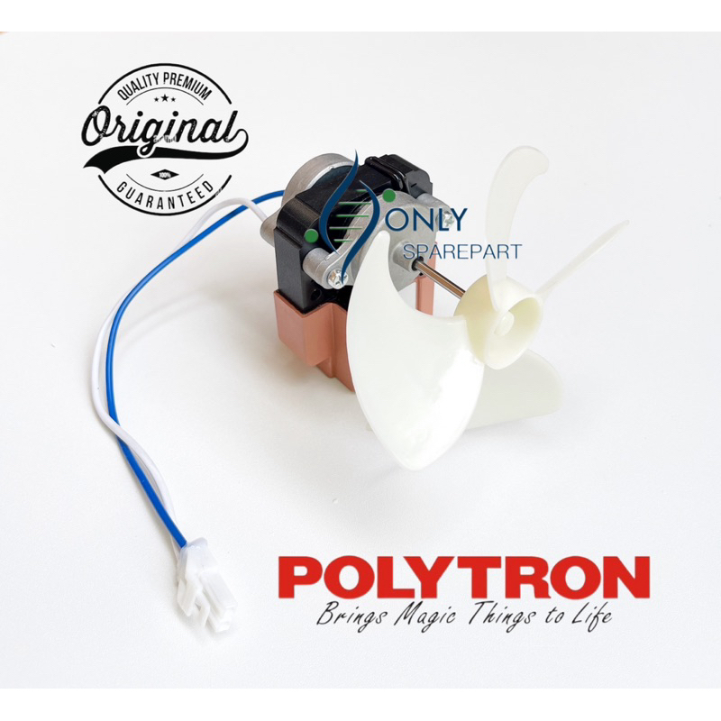 Motor Fan Kulkas Polytron 2 Pintu + Baling / Fan Motor Kipas Kulkas Polytron