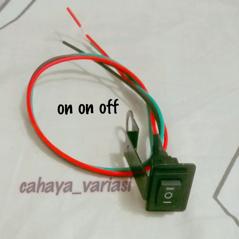 saklar on on off 3 mode swicth saklar lampu tembak