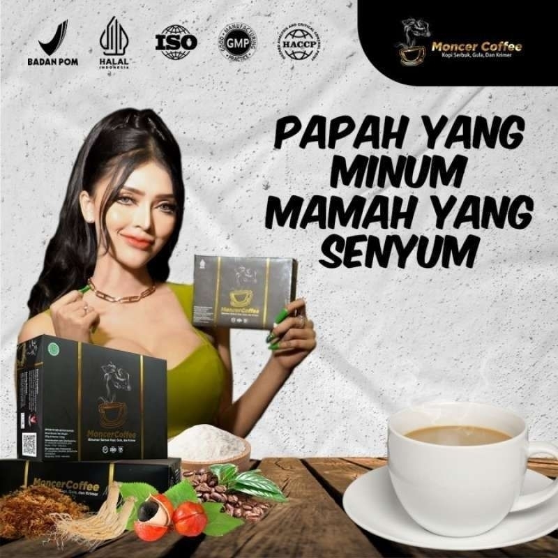 

NFmonceer Coffee kopi gingseng asli original halal bpom 1 bok