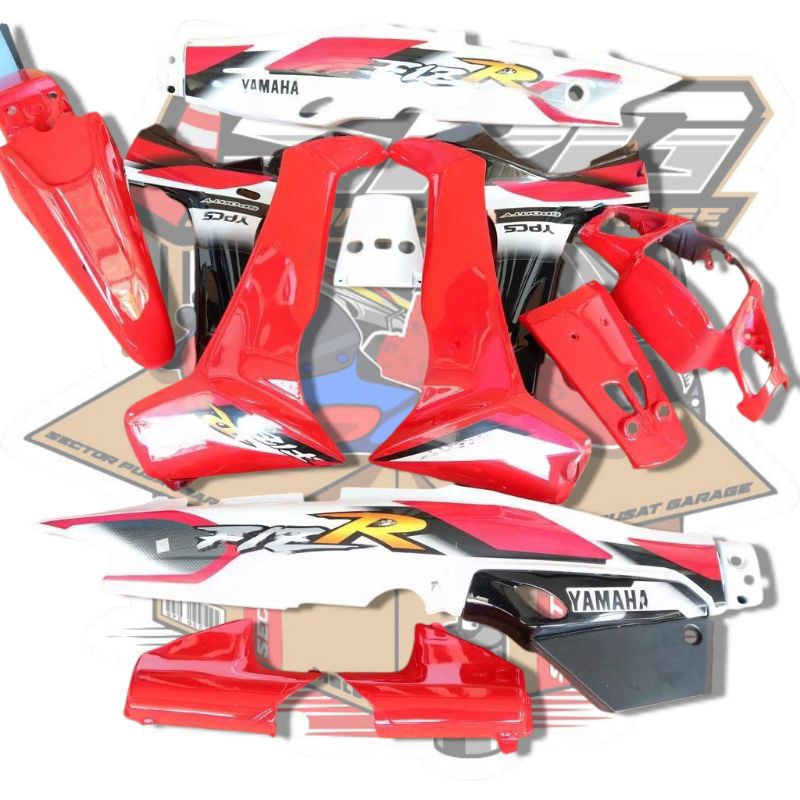 cover bodi fizr f1zr fiz r merah hitam putih sporty 2001 full set halus yamaha fizr fiz r f1zr sport