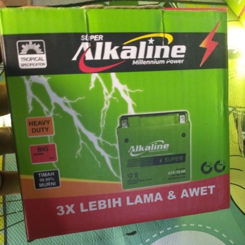 aki vario 125/150 satria FU ALKALINE ORIGINAL