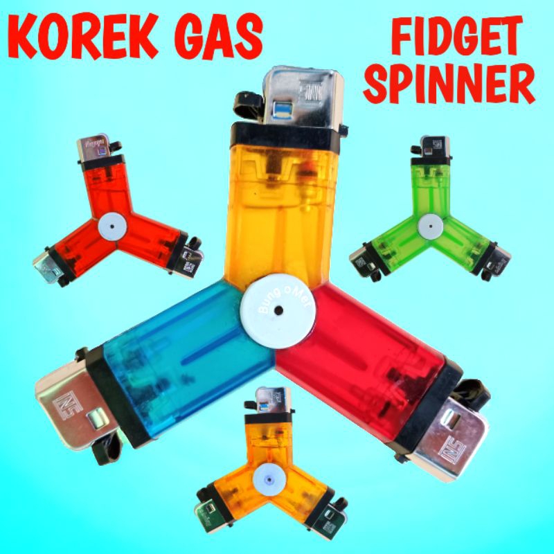 KOREK GAS FIDGET SPINNER KOREK UNIK KEKINIAN DAPAT DI MAINKAN UNTUK PENGHILANG STRESS