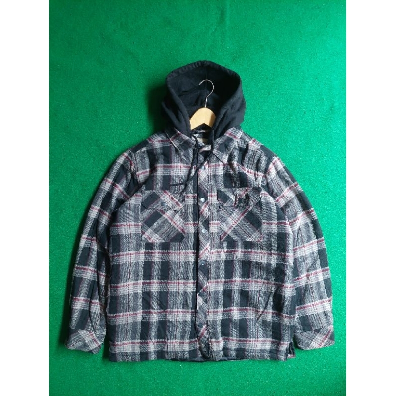 flannel hoodie boston traders