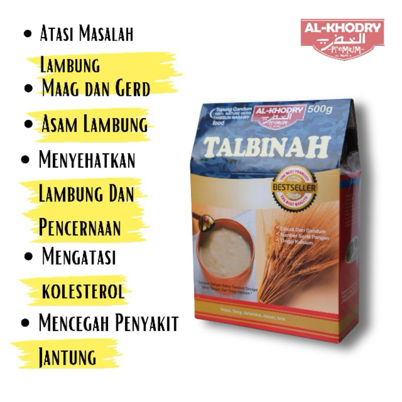 

{Free Sendok Kayu} Tepung Gandum TALBINAH AL KHODRY Mengatasi Masalah Lambung & Gangguan Perncernaan