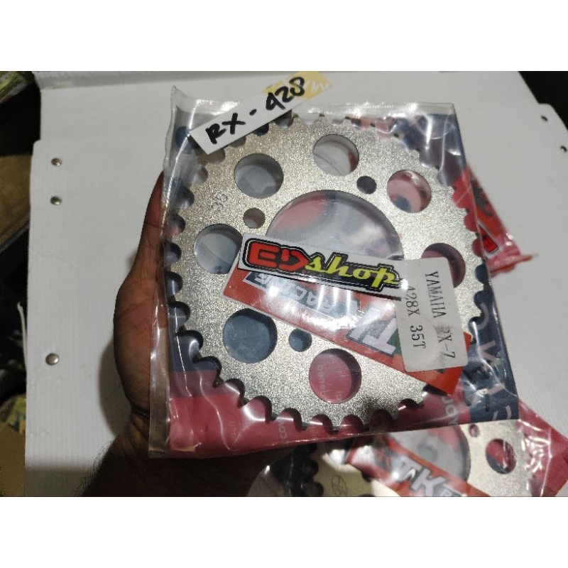 gear BELAKANG 428 Tebal RX KING 35 36 37 TK RACING RXZ FIZR F1ZR VEGA JUPITER Karbu GIR GER TEBEL