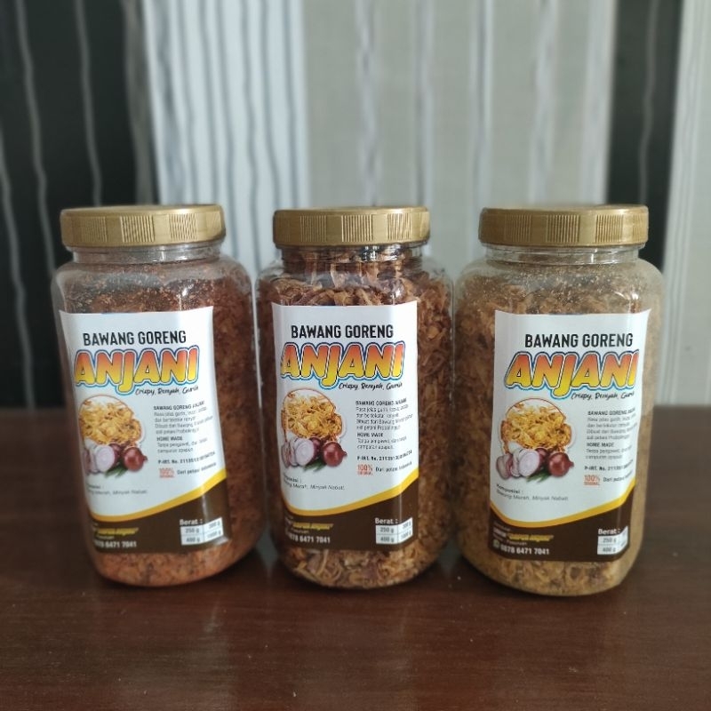 

bawang goreng premium asli tanpa tepung, dapat 3 varian, balado, original, jagung