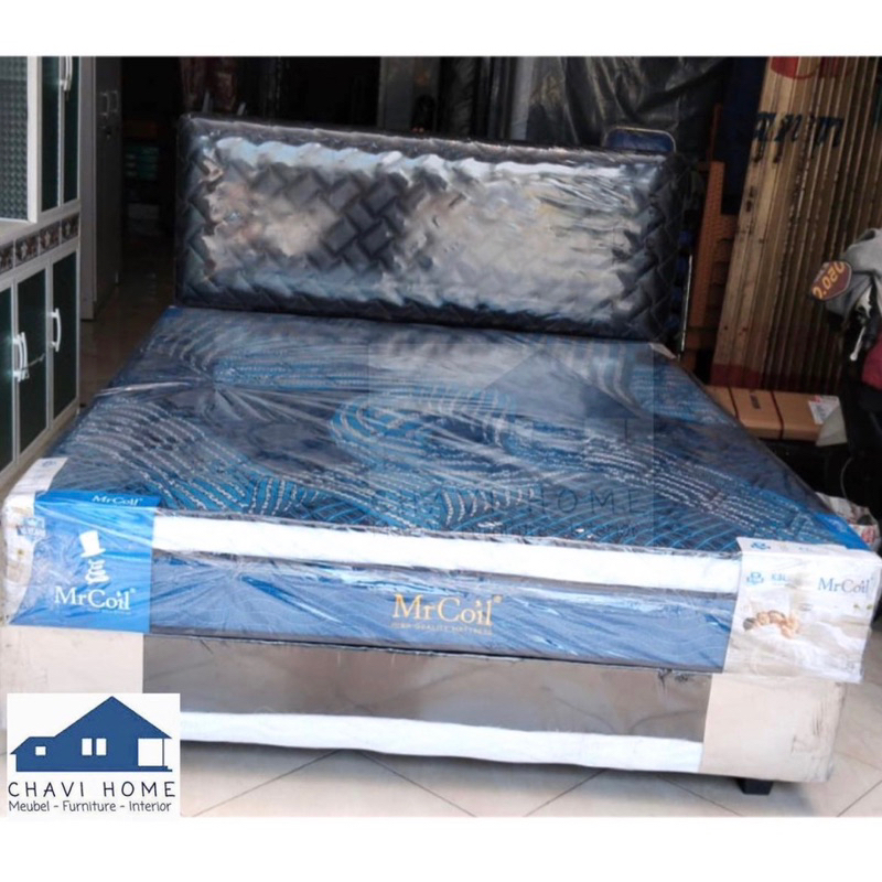 kasur / set springbed kasur spring bed mr coil 160 original termurah