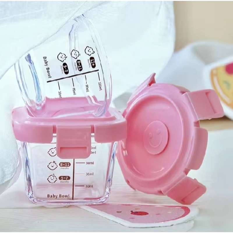 Baby Food container mpasi bahan kaca