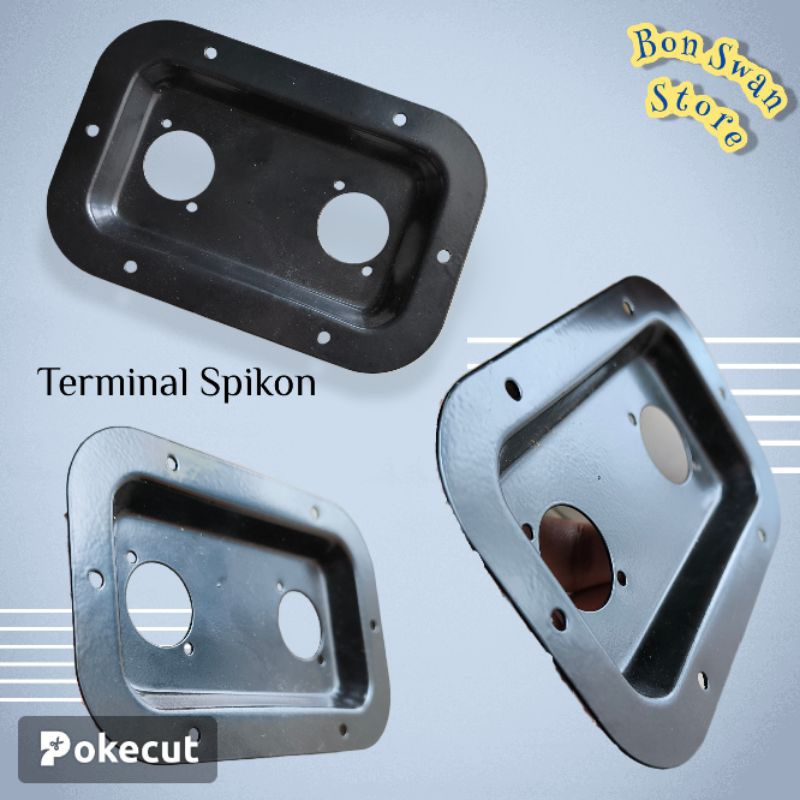 Plat Spikon Datar, Terminal Spikon 2 lubang