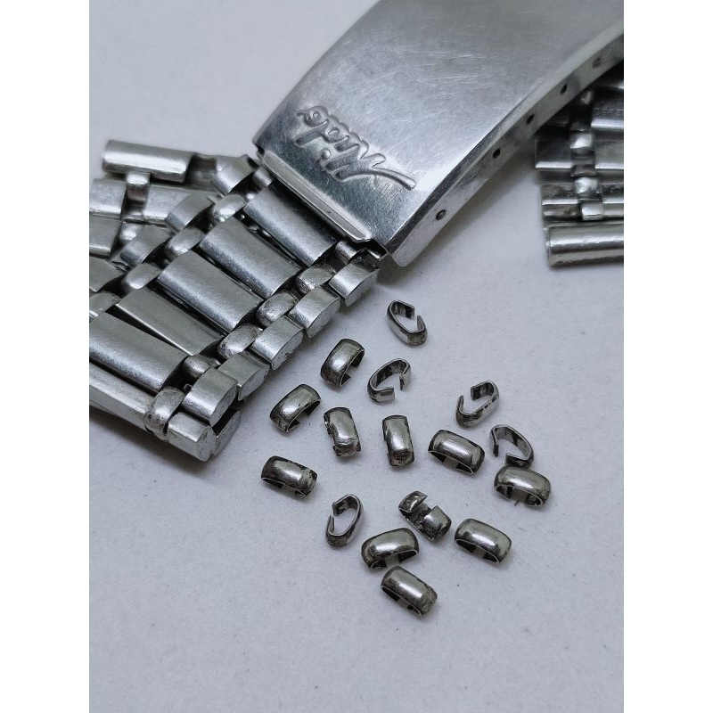 Link sambungan rantai jam tangan antik mido original extra link bracelet ring bantalan rantai beras 